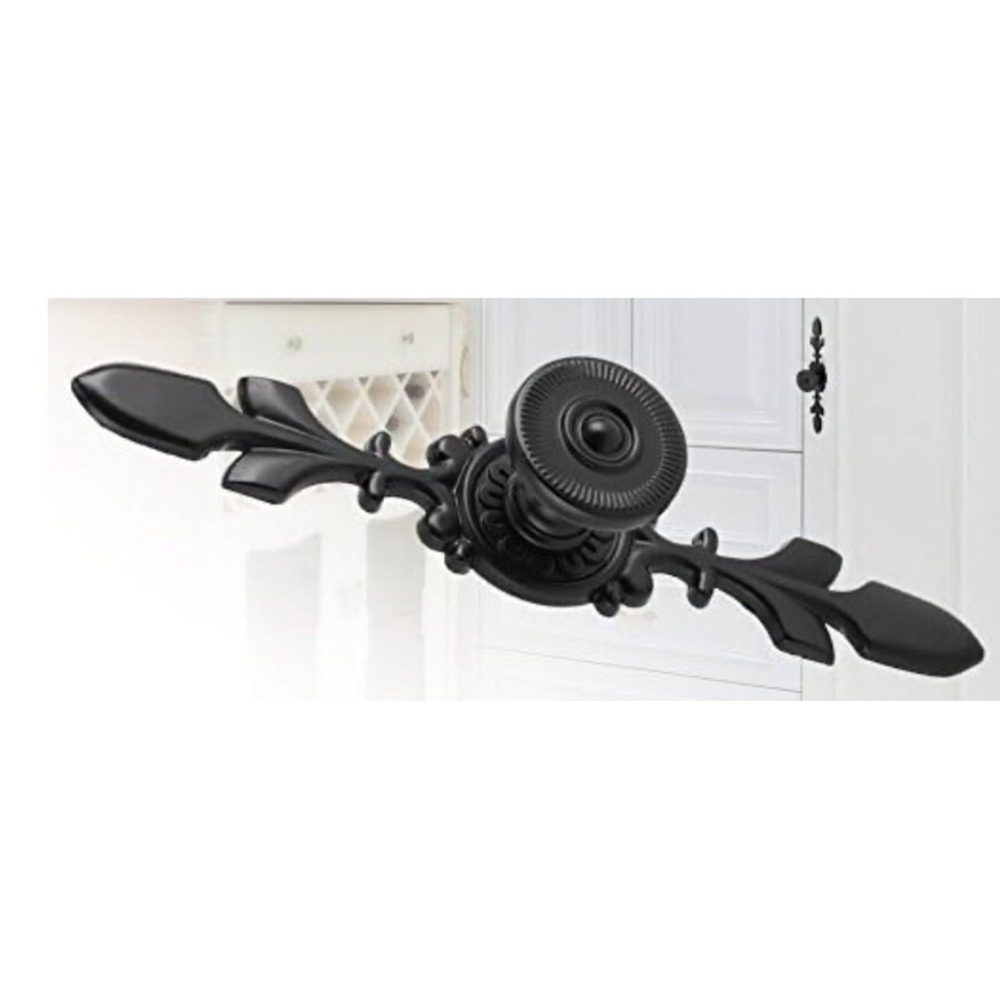 Vintage Style Black Pull Handle Door Knob For Cabinet Dresser Closet